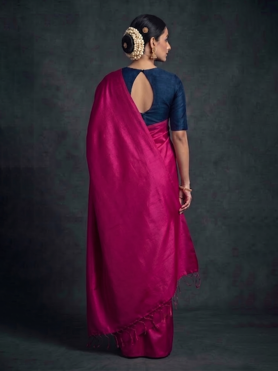 Pink Bengal Matka Silk