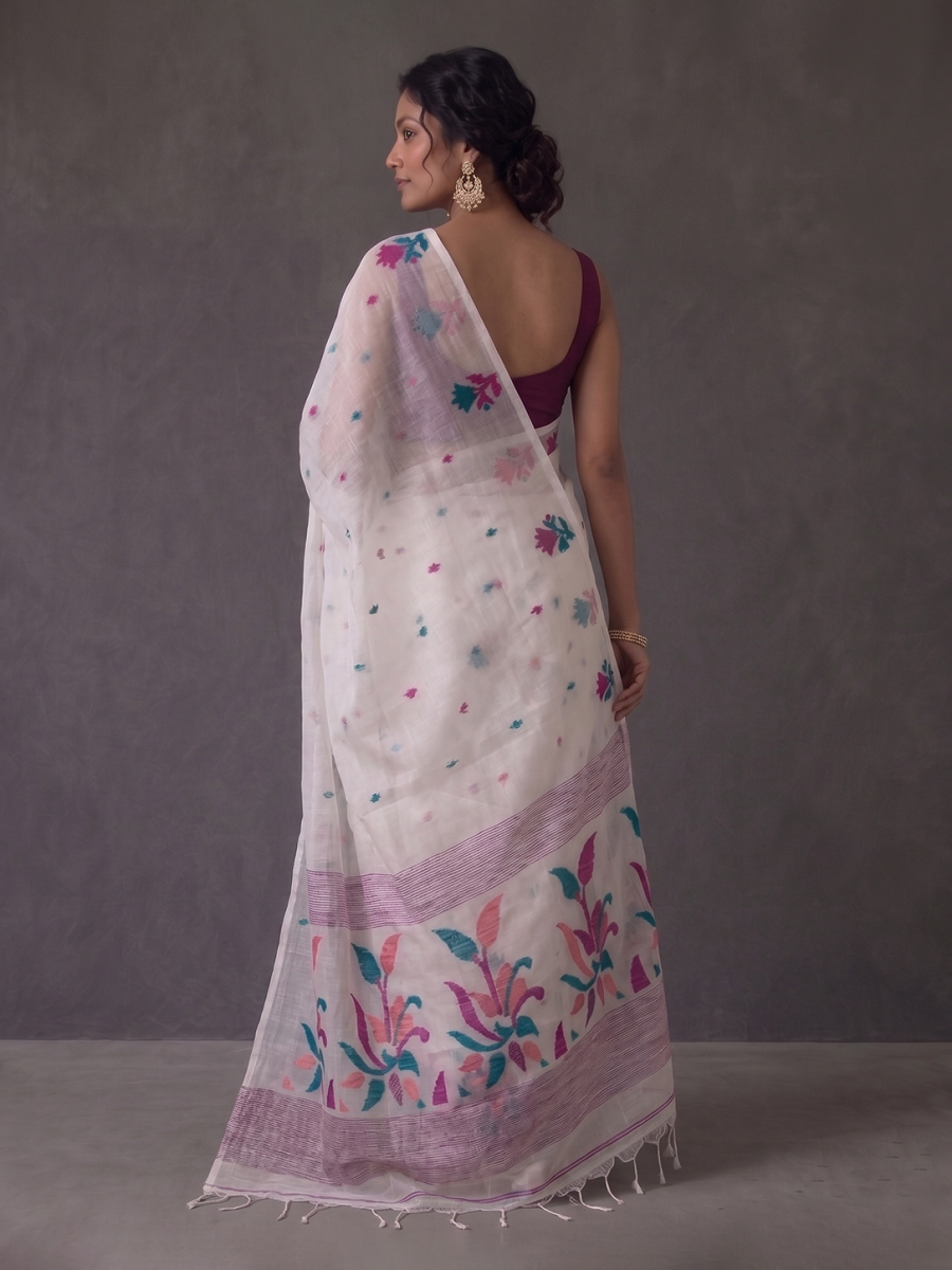 Off white Bengal Muslin Jamdani